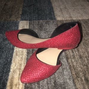 Ruby Red Mossimo flats